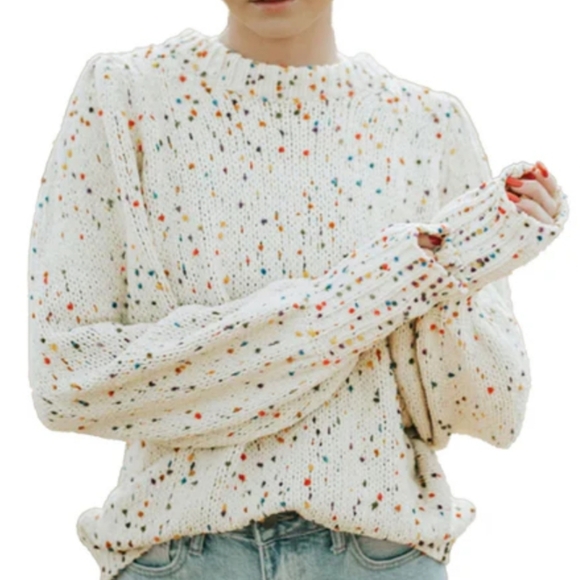 Colorful Dots Pullover Sweater - Picture 7 of 7